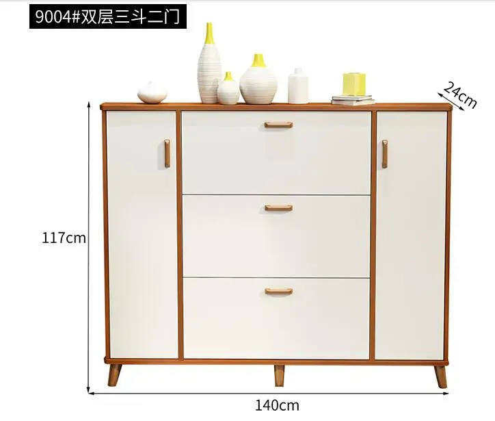 Armoire à Chaussures Ultra Fine de 17cm, Meuble de Couloir à Seau