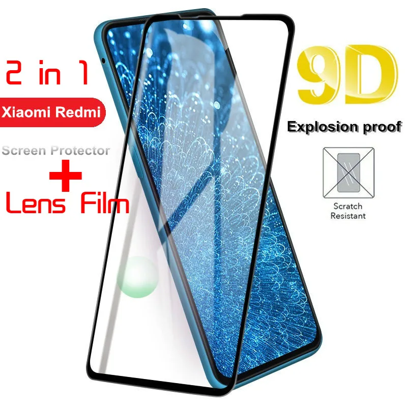 

2 in-1 Camera Protector for Xiaomi Redmi 7A 6A Note 7 6 5 Pro 9D Screen Glass For Redmi K20 Pro 6Pro 4X Camera Lens Protect Flim
