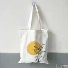 Сумка-тоут Холщовая Сумка Хозяйственная Сумка текст DIY ежедневное использование иллюстрация пользовательский принт Логотип эко многоразовая утилизация