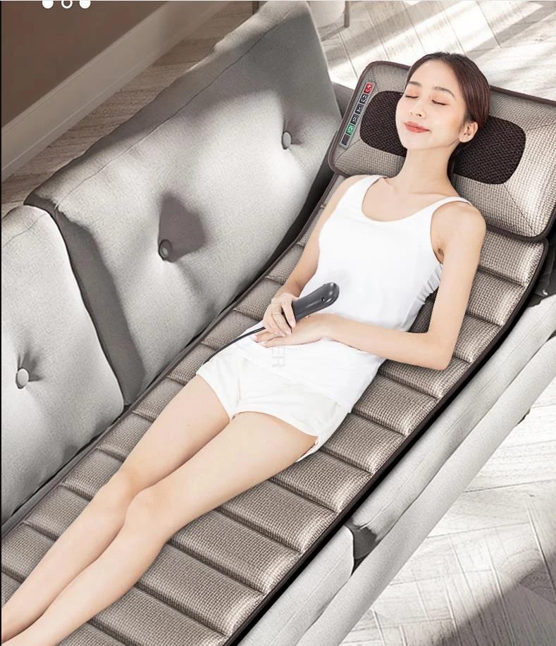 220v Neck Massager Multifunctional Whole Body Neck Waist Back Electric Instrument Blanket Mattress Cushion Massage Pad