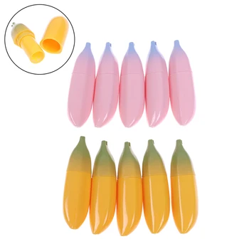 

5Pcs Fashion Portable Empty Lip Tubes Cute Banana 12.1mm Lipstick Tube DIY Lip Balm Container