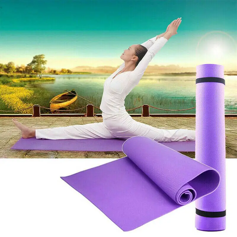173x60x0.6cm Non Slip Yoga Mat Thick Large Foam Workout Exercise Gym Fitness Pilates Meditation