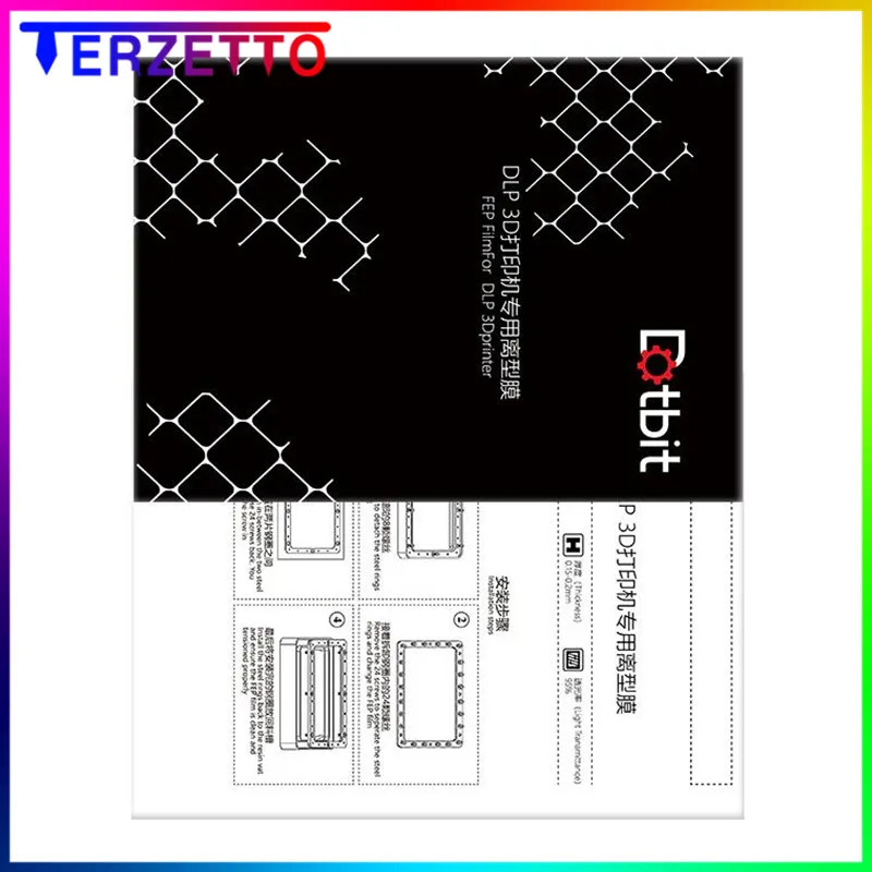 Запчасти для 3D принтера PHOTON SLA пленка FEP 140x200 мм листы Fep 0 15 2 ANYCUBIC Photon смола УФ