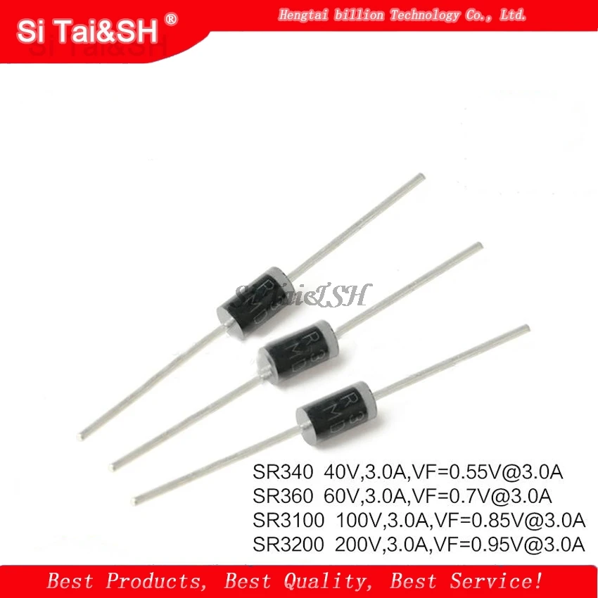 20 шт SR240 SR260 SR360 SR540 SR560 SR2100 SR3100 SR3200 SR5100 SR5150 SR5200 DO-41 DO-27 выпрямительный диод Шоттки