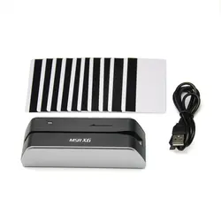 1X Deftun MSR X6 no bluetooth-compatible MSRX6BT USB magnetic card reader writer MSRX6 compatible with msr605X msr x6bt msrx6bt