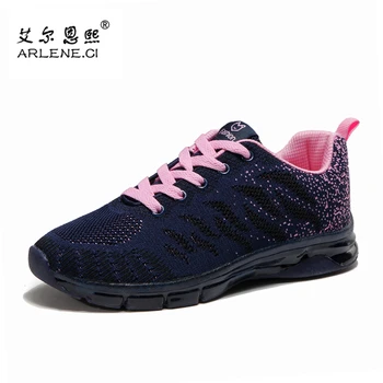 

2019 Popular Women Tennis Shoes Lace Up Breathable Air Mesh Female Sneakers Retro Fitness Sports Jogging Footwear Tenis Feminino