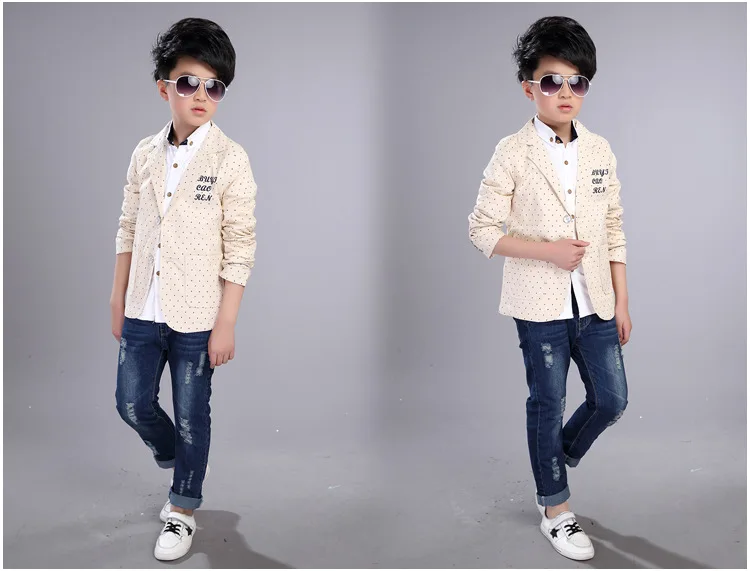 Boys Formal Coats New Spring Autumn Kids Jackets for Boy 4 5 6 8 10 12 14 Year Toddlers Children Teens Top Clothes