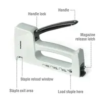 WORKPRO Light Duty Nail Gun Manual Staple Gun Furniture Nailer Plastic Stapler with 800 Staples 6mm/8mm/10mm and Staple Remover 2