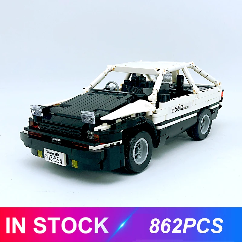 

2019 New 862pcs AE-86 Super Car Compatible Technic Moc Series Model Building Blocks Bricks Toys Christmas Gifts For Children