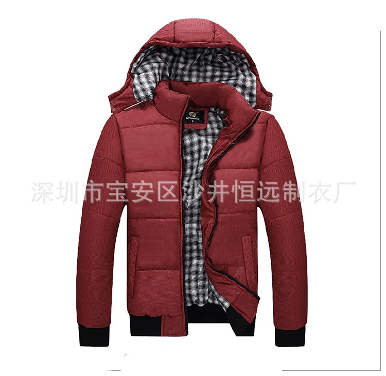 Stock Men's Cotton-padded Jacket Stand Collar Slim Fit Korean-style Fashion MEN'S Coat Cotton-padded Clothes Warm Male Padded