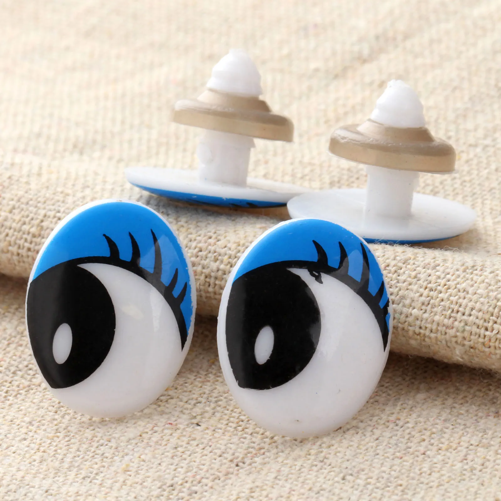 10pairs20pcs Toy Eyes Cartoon Eyes Oval Safety Eyes Animal Eyes