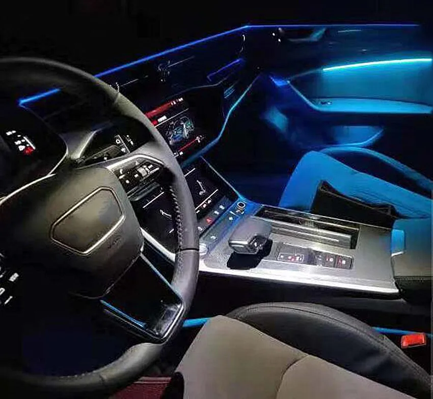 Светодиодный свет атмосферного освещения для 19 Audi A6L окружающий свет Оригинальное соглашение 30 цветов Интерьер Свет A6L C8 A6 C8