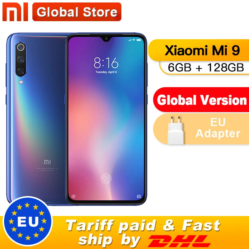 Global Version Xiaomi Mi 9 Mi9 6gb 128gb Smartphone Snapdragon 855 Octa Core 6 39 48mp Triple Camera In Display Fingerprint Cellphones Aliexpress