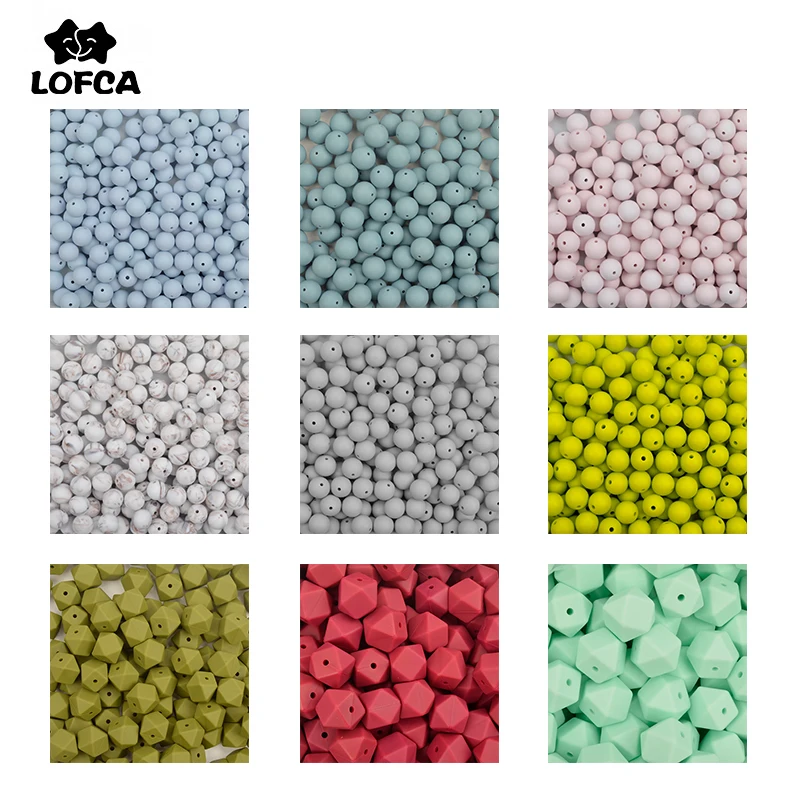 

Silicone Beads 9/12/15/19mm Teething Silicone Baby Teething Toy BPA Safe Food Grade Baby Teether Necklace Jewelry Making