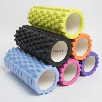 

New Yoga Column Fitness Yoga Foam Roller Train Gym Massage Grid Trigger Point Practice Physical Exercise