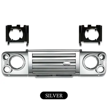 

Car stying Front SVX Kit ABS Middle FRONT Grille & surrounds & Brackets For Land Rover Defender Vehicle Auto Parts