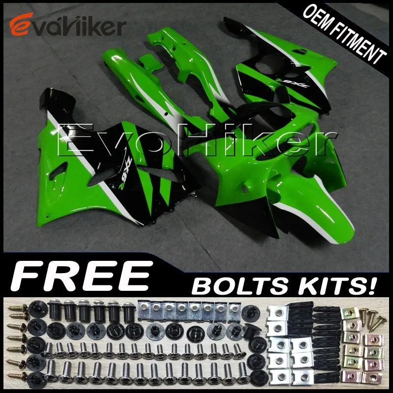 На заказ крышка мотоцикла для ZX6R 1994-1997 ABS мотор панели зеленый черный+ подарки
