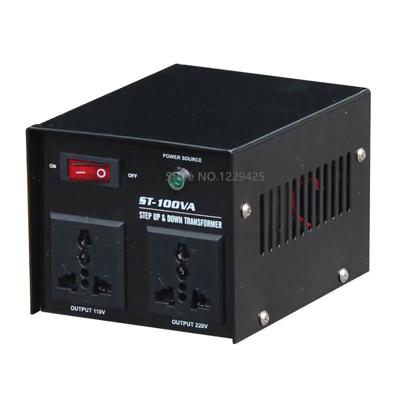 ST-100W 220V-110V 110-220V домашний понижающий трансформатор электрический преобразователь