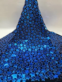 

African embroidered velvet lace, flashing sequence, top class, very soft French Nigerian velvet lace fabric FJ42161