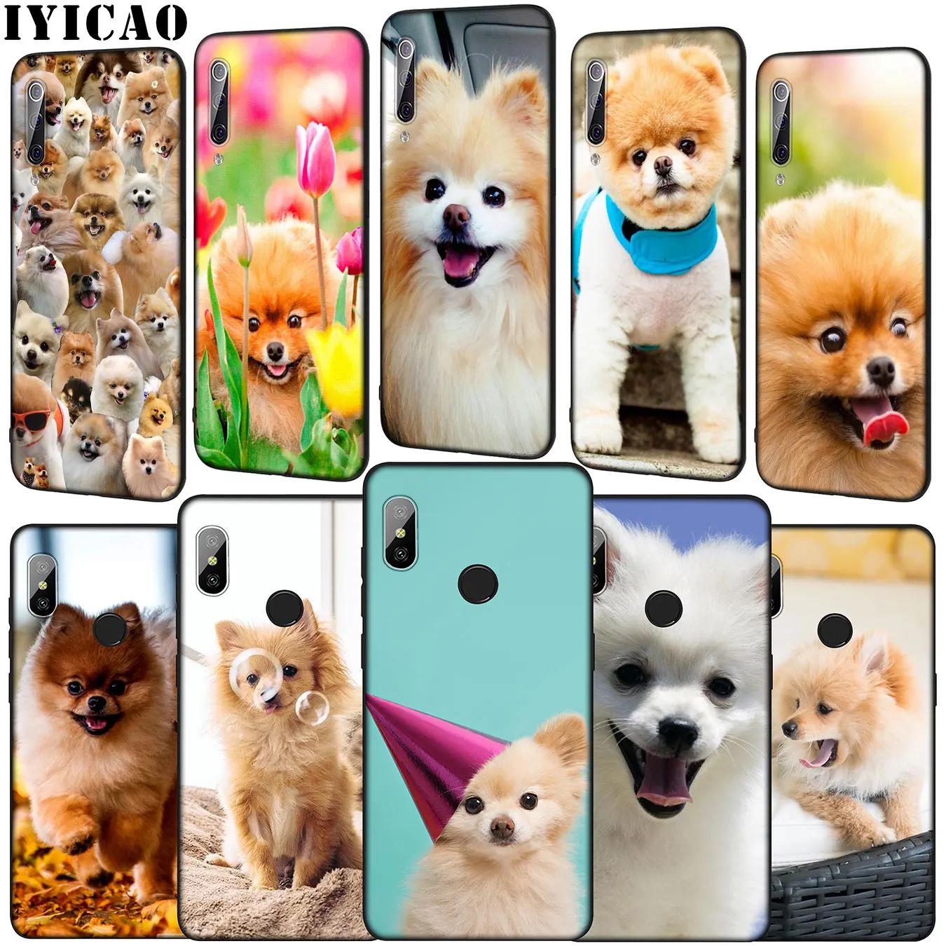 Мягкий чехол для телефона IYICAO Pomeranian dog dogs Xiaomi Mi 10 9 9T A3 Pro CC9 CC9E 8 SE A2 Lite A1 6 pocophone f1 Mi9 |