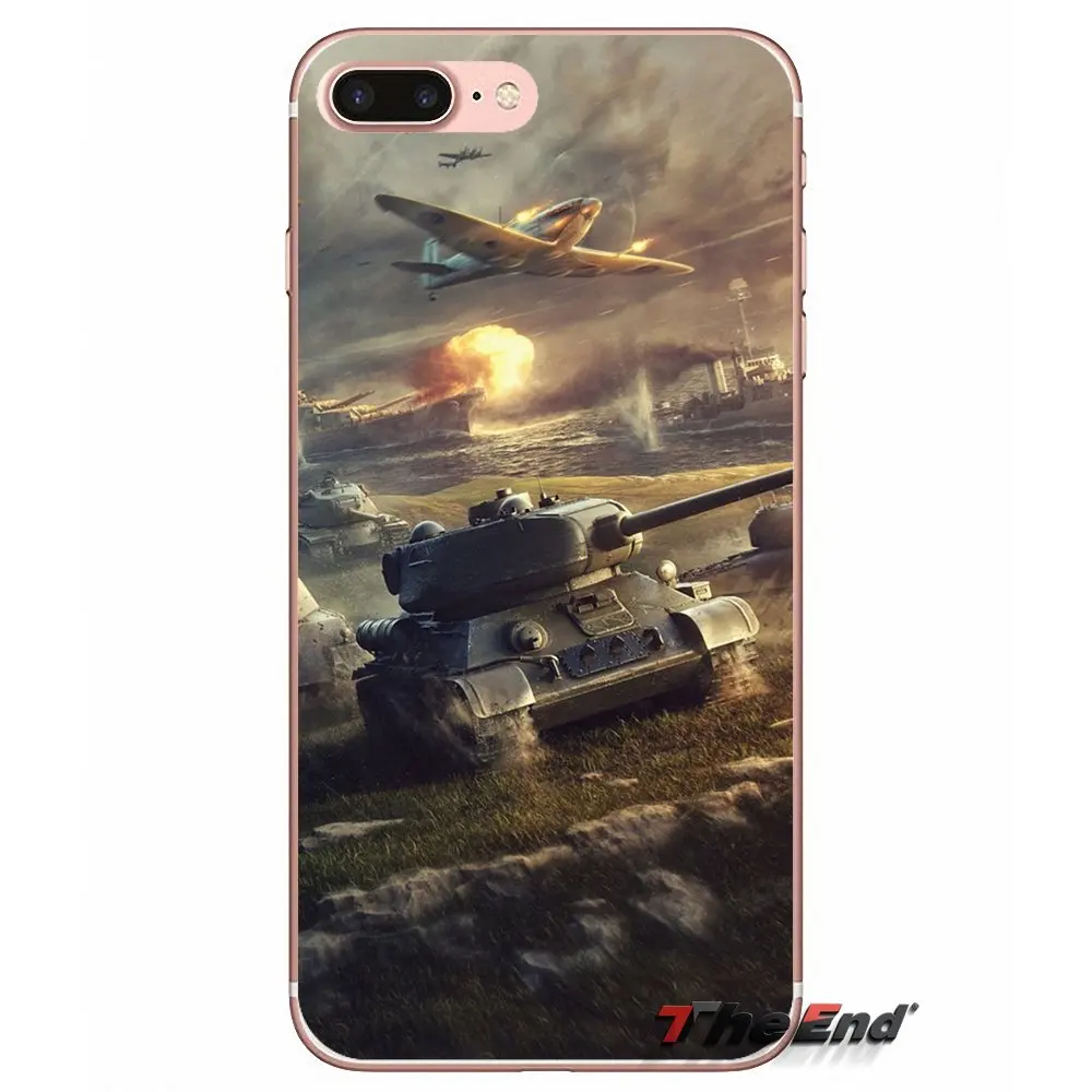 Танки огня мягкий силиконовый из ТПУ чехол для телефона Apple IPhone X 4 4S 5 5S SE 5C 6 S 7 8plus