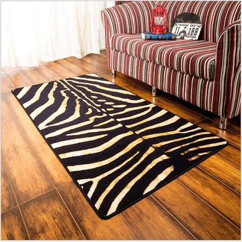 

AOVOLL Area Rug for Living Room Christmas Rug European Style Sexy Tiger Skin Pattern Carpet Non-Slip Floor Mat Carpet Bedroom