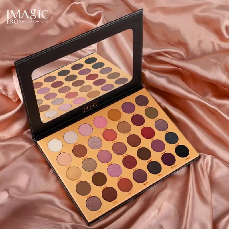 

New Hot 35 Color Pearly Matte Multicolor Eyeshadow Shadow Palette Makeup Pigment Waterproof Long Lasting Eyeshadow Palette TSLM1