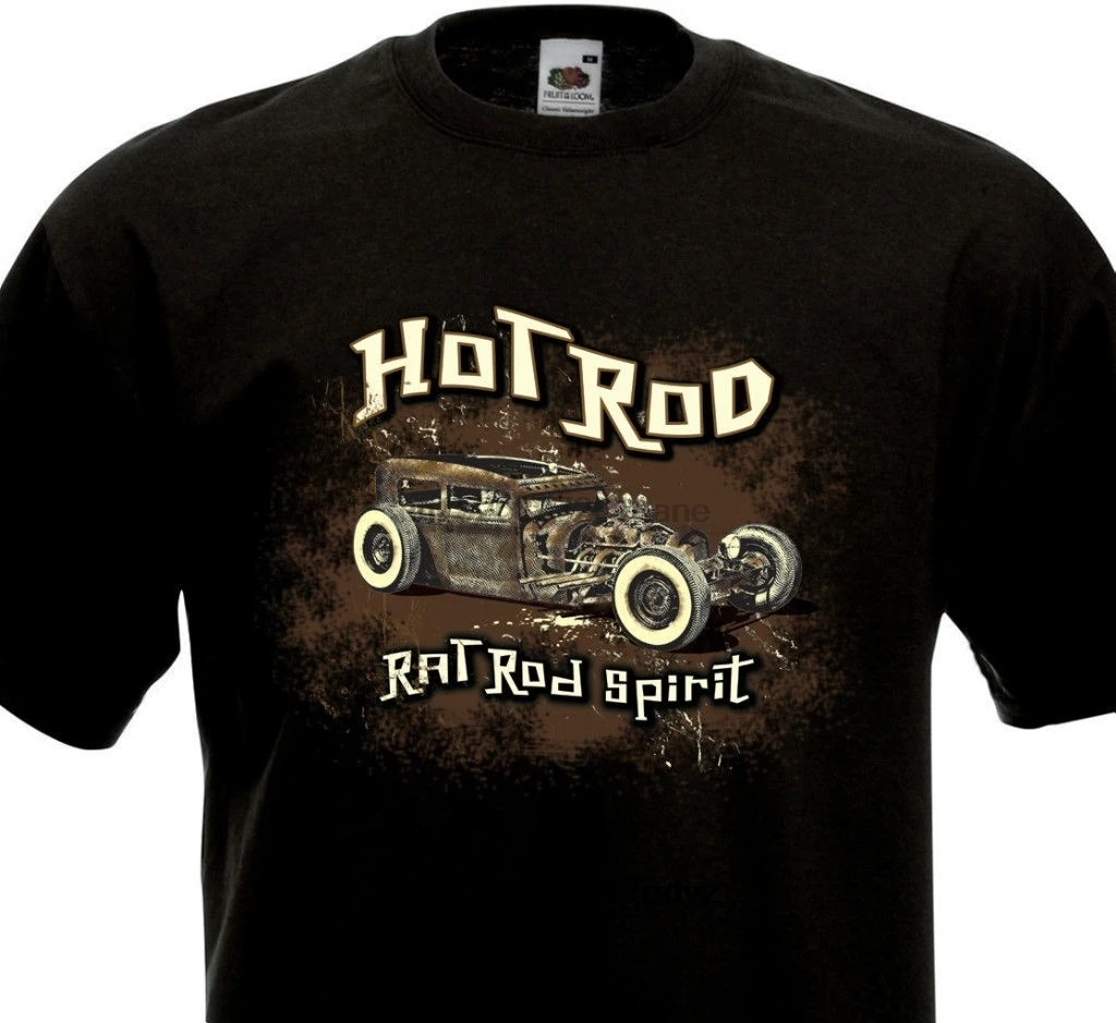 Мужская футболка горячая Rod-Rat Rod Spirit-Kustom Custom Culture Rockers riers Rat Fink Футболка женская |