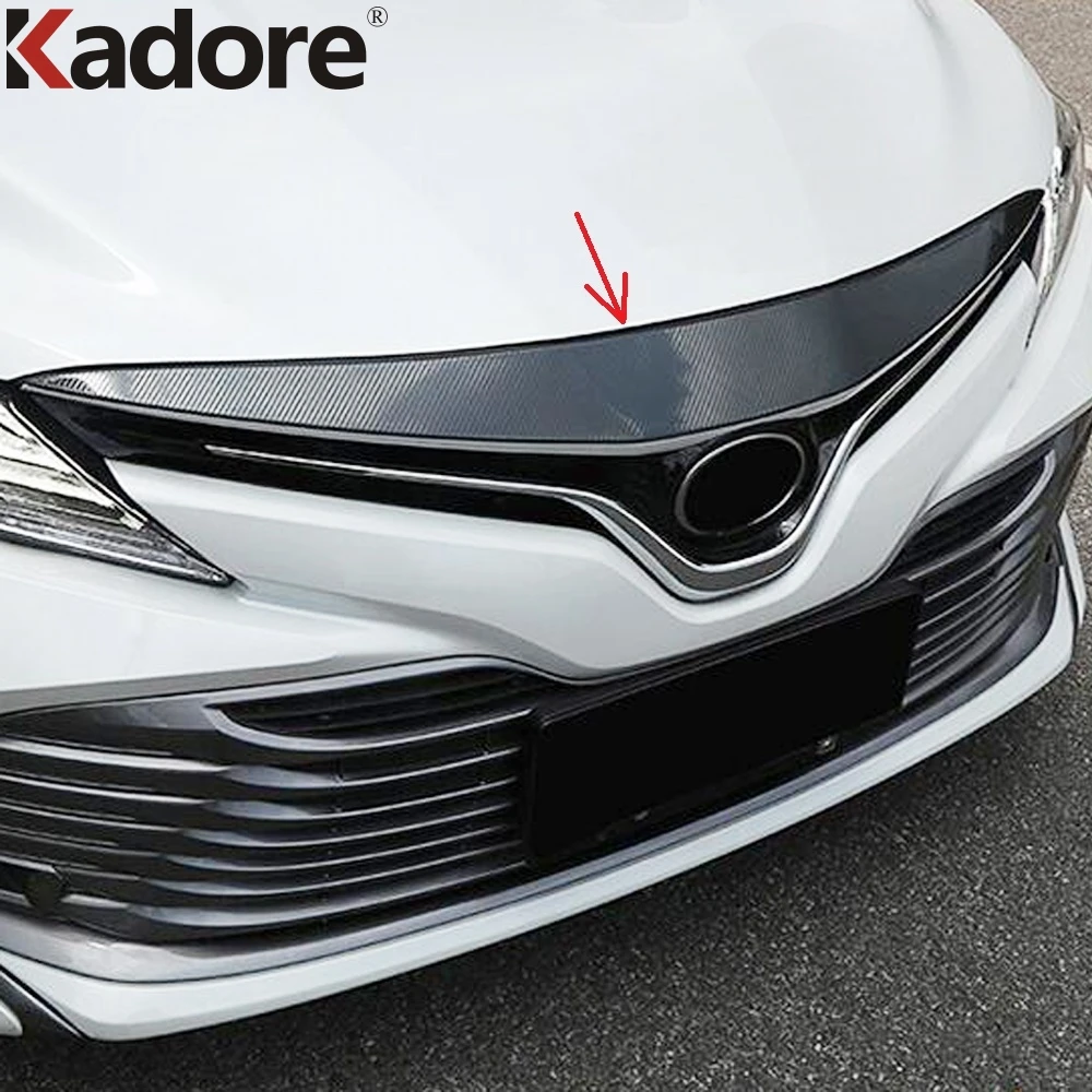 Передняя крышка решетки радиатора двигателя из углеродного волокна для Toyota Camry
