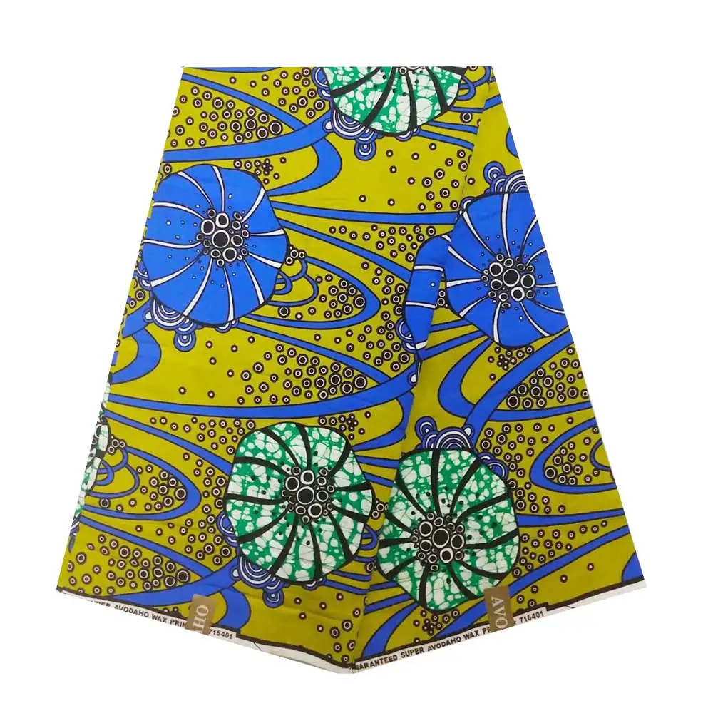 

Wax africain 2020 New style Holland fabrics Ankara style for party dress high quality 6 yards