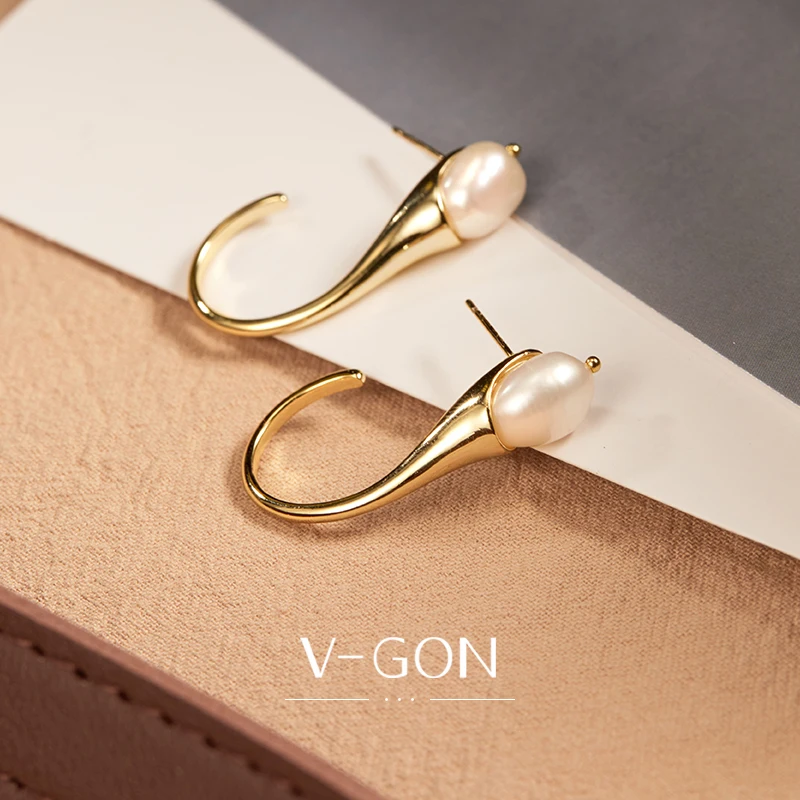 V-GON, модные серьги для женщин и девушек, ювелирное изделие, классическая ретро жемчужная серьга Brincos, длинные жемчужные серьги, рождественские подарки