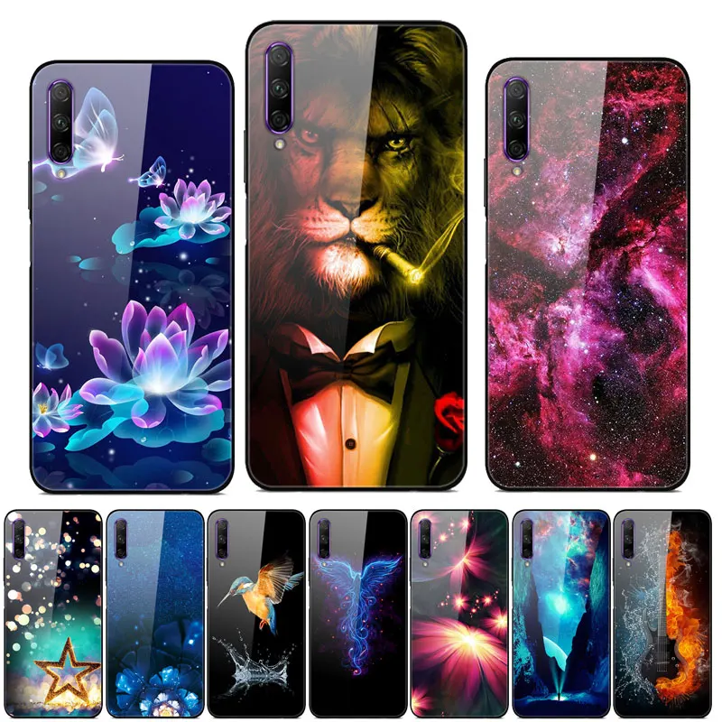 6,5" для huawei P Smart Pro Чехол из закаленного стекла с принтом задняя крышка Жесткий чехол для huawei P Smart Pro чехол для телефона PSmart Pro Бампер