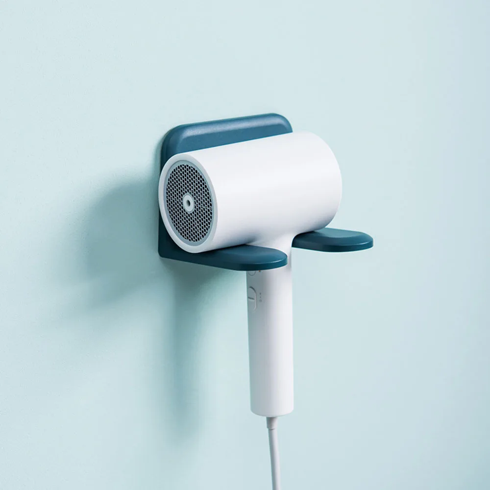 

2019 Free Punching Hair Dryer Rack PP Bathroom Shelf Storage Wall Hanging Hairdryer holder Air Tube Bracket for hairdryer