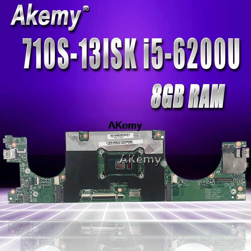 

LS710 15238-1 Motherboard For Lenovo Ideapad 710S-13ISK xiaoxin air 13 Laptop Motherboard I5-6200 CPU 8GB Tested original