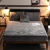 Crystal Velvet Mattress Cover Quilted Cotton Thick Mattress Protector Pad Elastic Topper Anti-mite Bugs Bed Fitted Sheet Covers ► Photo 2/6