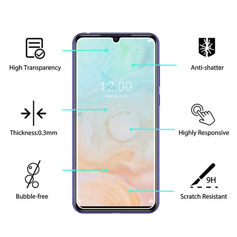 Мобильный телефон пленка Для Doogee N20 Pro 6 3 &quotзакаленное стекло 9H Премиум Защитное