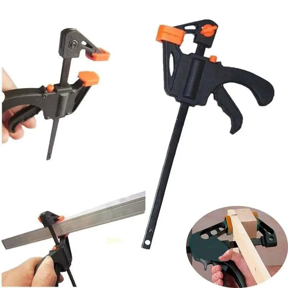 4 Inch Quick Ratchet Release Speed Squeeze Wood Working Work Bar Clamp F Spreader Gadget Tool DIY Hand | Обустройство дома