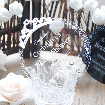 

10cm Custom Size Round Shape Baby Christianing Invitation Card Unique Printing Save the Date Sample
