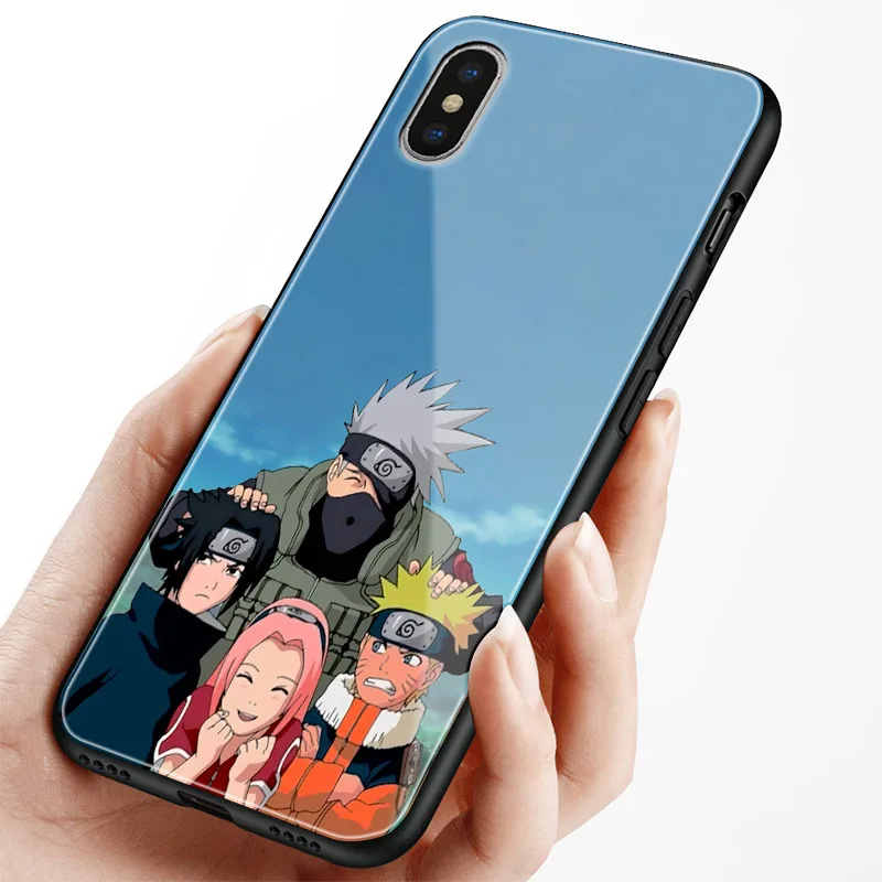 Boruto Naruto старый команда 7 Coque стекло Мягкий силиконовый чехол для телефона чехол для iPhone 6 6s 7 8 Plus X XR XS 11 Pro max