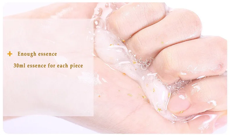 Ready to ship 24k gold foil skin moisturizing facial mask sheet firming face mask
