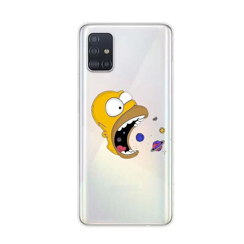 samsung flip phone cute Funny Simpsons For Samsung Galaxy A01 A11 A12 A13 A22 A21S A31 A41 A42 A51 A71 A32 A52 A72 A02S A53 A33 Phone Case kawaii phone cases samsung Cases For Samsung