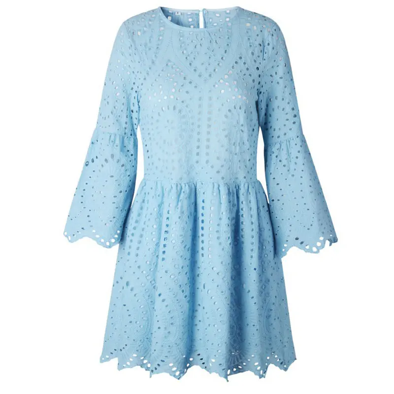 Летнее платье с рисунком, женское платье, Vestidos, кружевное мини-платье, большие размеры XXL, яркие цвета, пляжные платья, открытое белое платье, WQS2230