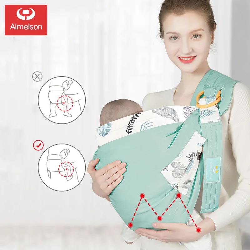 Adjustable Breathable Kids Carrier Sling Portable Breastfeed Feeding Carrying Belt Baby Carrier Wrap Ring Sling Newborn ABJ001