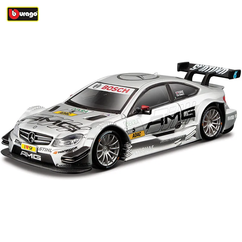 Модель гоночного автомобиля Mercedes AMG RV Bburago 1:32 DTM Трансформер из сплава WRC ралли