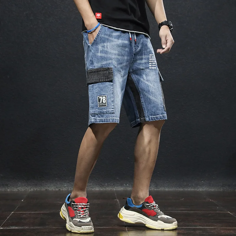 2021 Summer New Men Jeans Cargo Shorts 