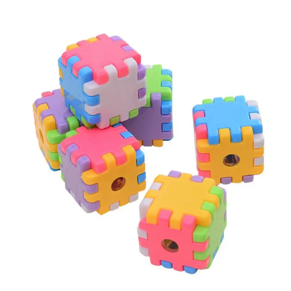 

Children Pencil Sharpener Manual Assembly Puzzle Innovative Building Block Plastic Stationery Eyebrow Pencil Tool