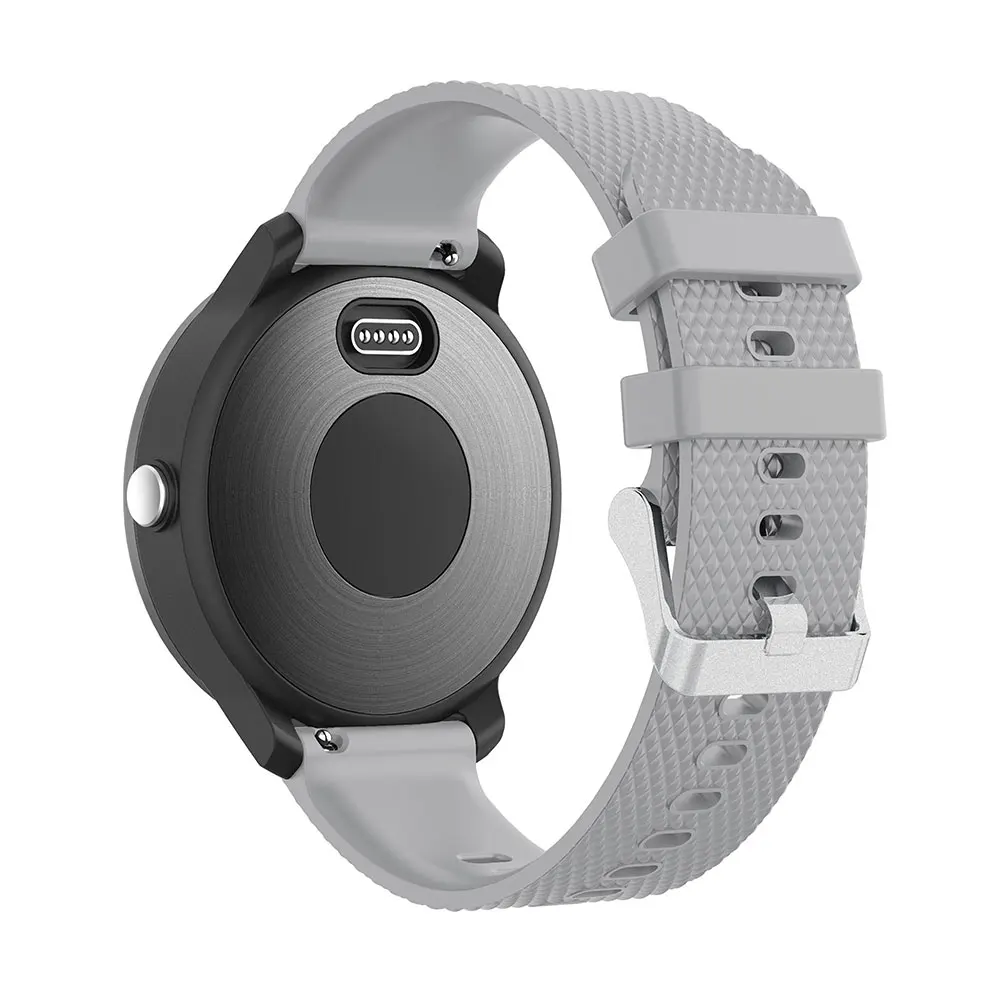 Gray Мягкий силиконовый 20 мм универсальный ремешок для часов Quick Release спортивные часы ремешок для часов SUUNTO 3 пояс для фитнеса для Misfit vapor Wirststrap - Цвет: Gray