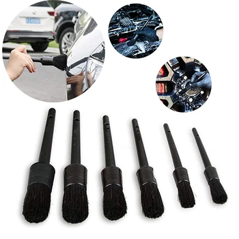 

5PCS Auto Detailing Cleaning Brush Set Car Cleaning Tool Kit Soft Bristle Brush For Interior Dashboard Wheel Rims