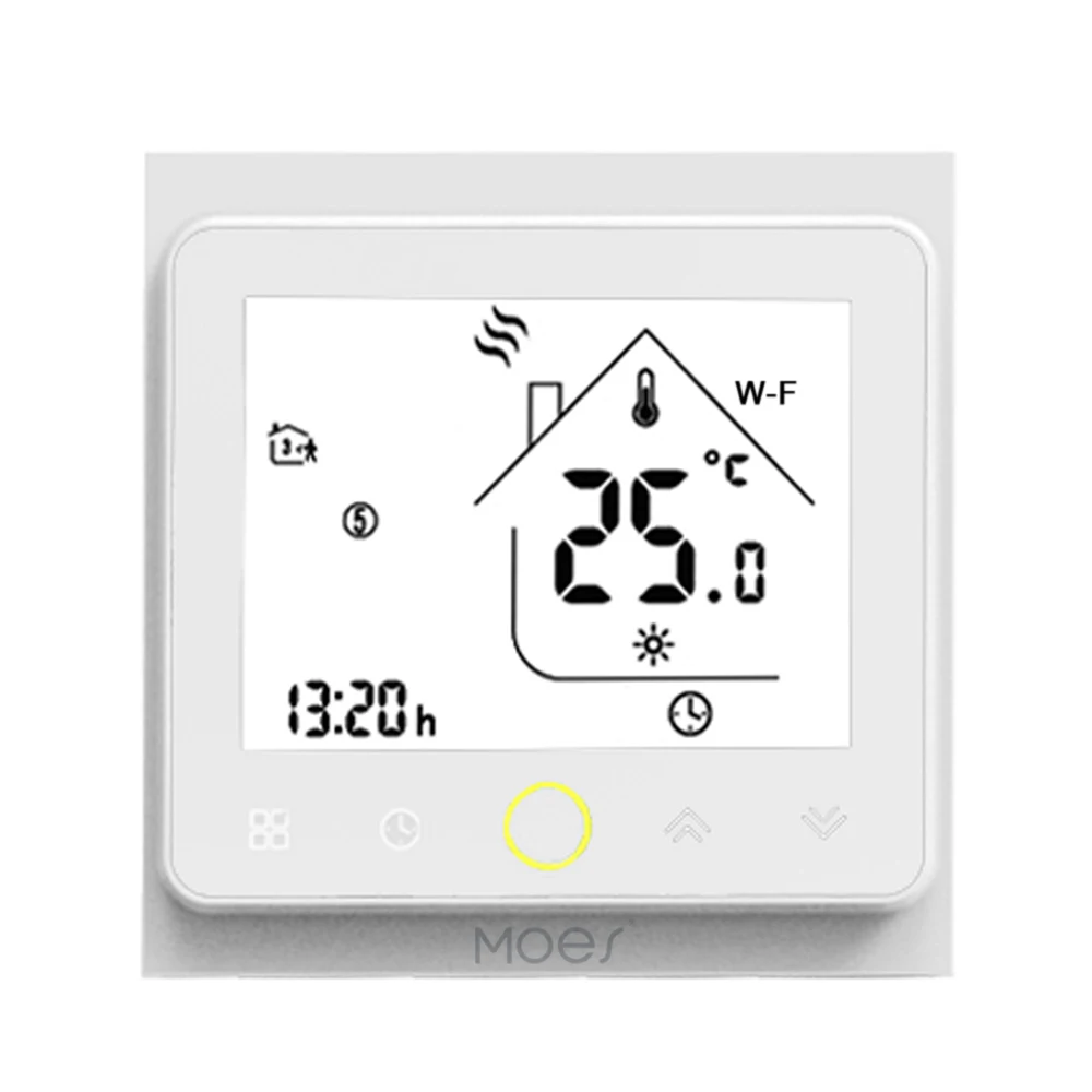 White Wifi Smart Temperature Control System WiFi Smart Thermostat Temperature Controller for Water/Electric Floor Heating Water/Gas Boiler - Цвет: White Wifi