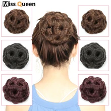 MISS QUEEN женские Волосы Пончик Шпилька зажим Высокая температура шелк синтетический высокая температура волокно черный коричневый